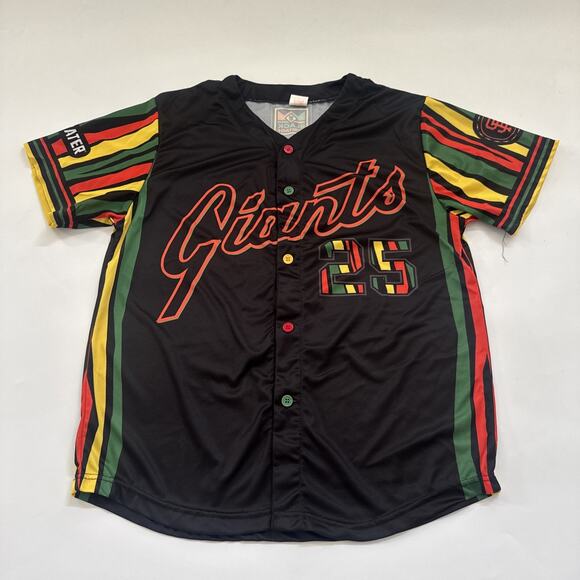 San Francisco Giants 2025 Black Heritage #25 Barry Bonds Jersey Medium SGA GA - Picture 1 of 10